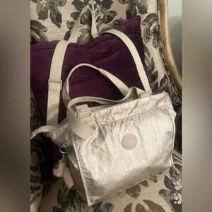 Kipling Felicity 2 way bag with furry monkey charm